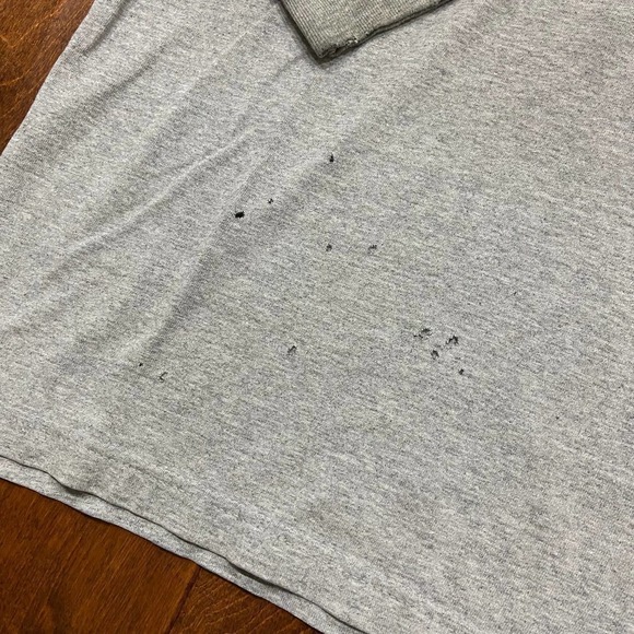 Tommy Hilfiger Vintage Flag Logo Gray L/S T-Shirt Men's Size Large - Picture 7 of 8